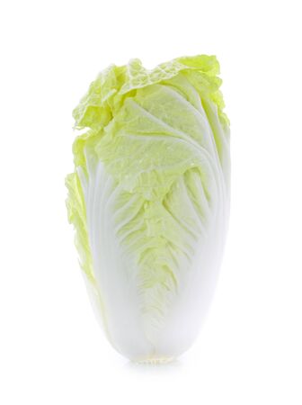Chinese cabbage on white backgroundの写真素材