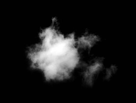 white Clouds on black background.の写真素材