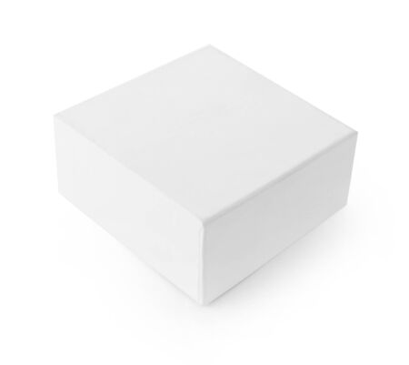 close up of a white box on white backgroundの写真素材