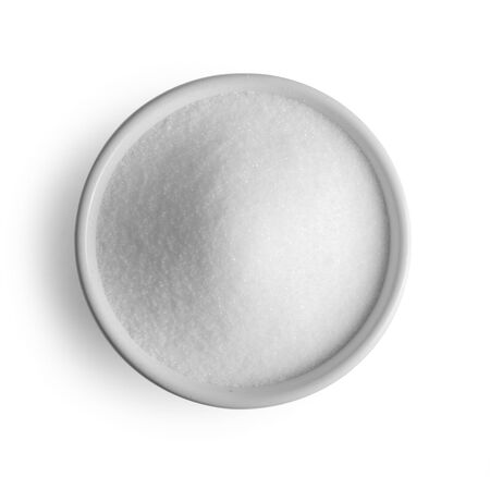 sugar isolated on white background.の写真素材
