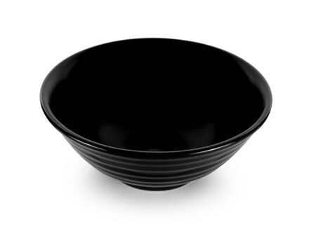 empty bowl isolated on white backgroundの写真素材