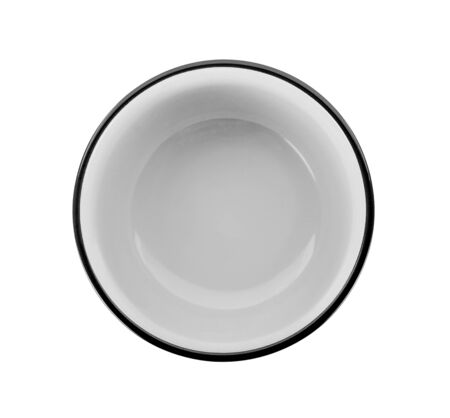 white bowl isolated on white backgroundの写真素材