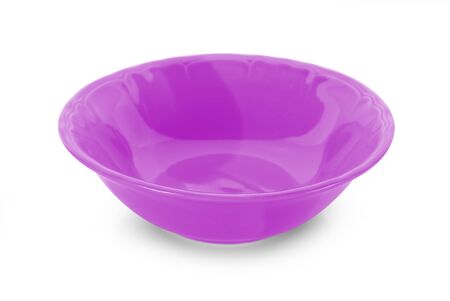 color bowl isolated on white backgroundの写真素材