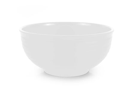 white bowl on white backgroundの写真素材