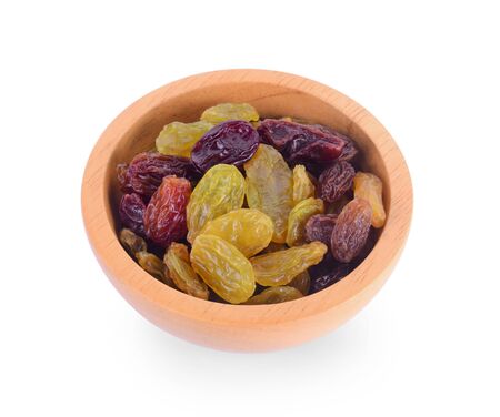 Raisins isolated on white background.の写真素材