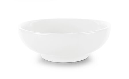 white bowl isolated on white backgroundの写真素材