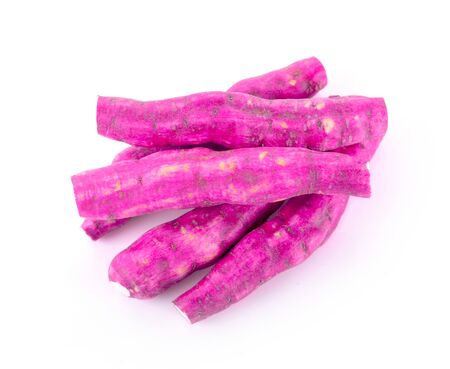 yam isolated on white background.の写真素材