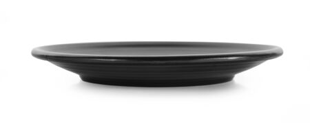 empty plate on white backgroundの写真素材