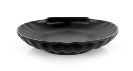 empty plate on white backgroundの写真素材
