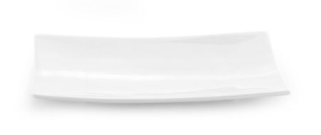 white plate isolated on white backgroundの写真素材
