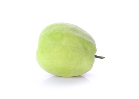 Guava isolated on white backgroundの写真素材