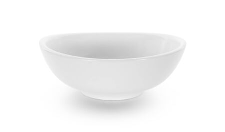 empty bowl isolated on white backgroundの写真素材
