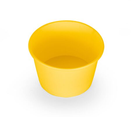 empty cup on a white background.の写真素材