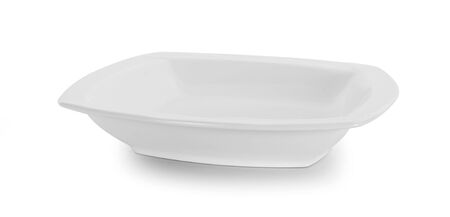 white bowl isolated on white backgroundの写真素材