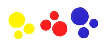 Primary colors on white background.の写真素材