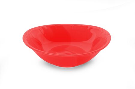 color bowl isolated on white backgroundの写真素材