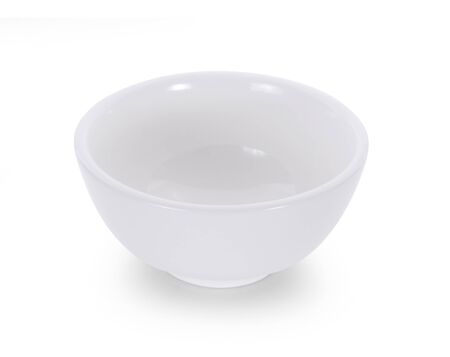 white bowl isolated on white backgroundの写真素材