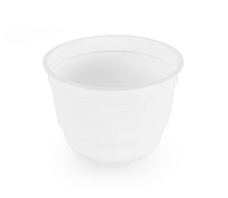 Empty cup isolated on a white background.の写真素材