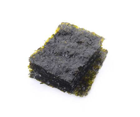 Japanese food nori dry seaweed or edible seaweedの写真素材