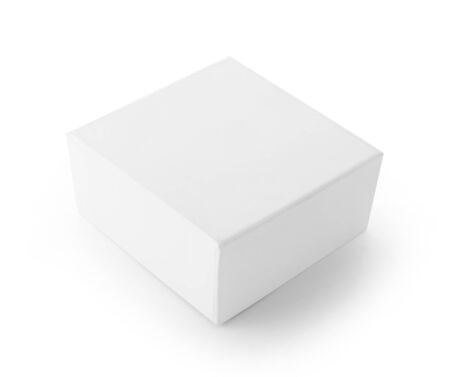close up of a white box on white backgroundの写真素材