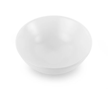 white bowl on white backgroundの写真素材