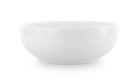 white bowl on white backgroundの写真素材