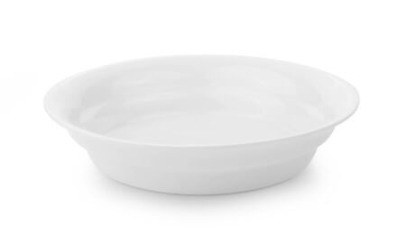 empty bowl isolated on white backgroundの写真素材