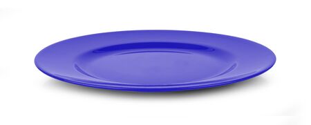 empty plate on white backgroundの写真素材