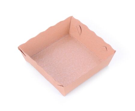 empty Food box on white backgroundの写真素材