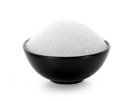sugar isolated on white background.の写真素材