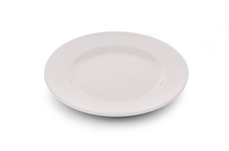 plate isolated on white backgroundの写真素材