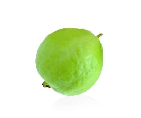 Guava isolated on white backgroundの写真素材