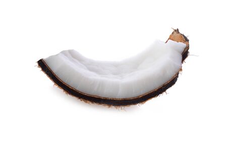 coconut isolated on white backgroundの写真素材
