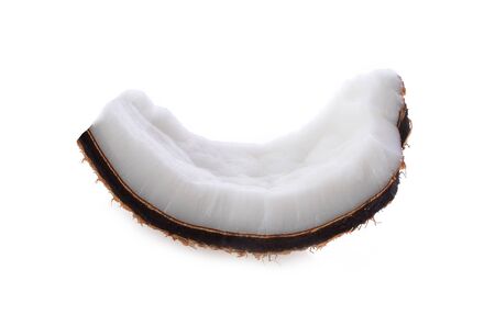 coconut isolated on white backgroundの写真素材