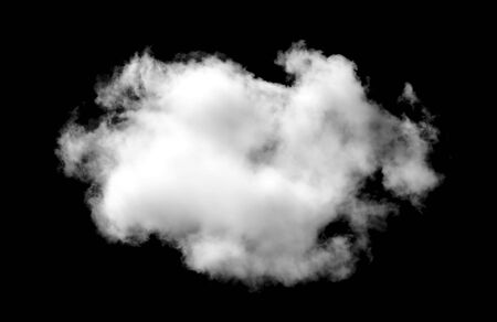 white Clouds on black background.の写真素材