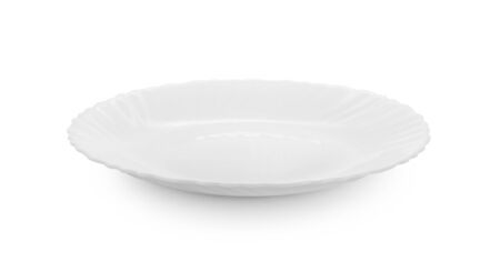 white plate isolated on white background.の写真素材