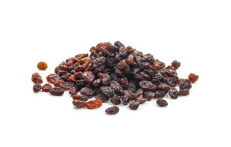 Raisins isolated on white background.の写真素材