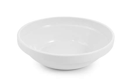 white bowl isolated on white backgroundの写真素材