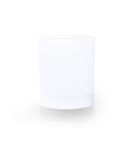 Empty glass isolated on a white background.の写真素材