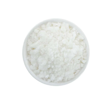 salt isolated on white backgroundの写真素材