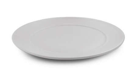 plate isolated on white background.の写真素材