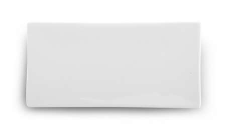 white plate isolated on white backgroundの写真素材