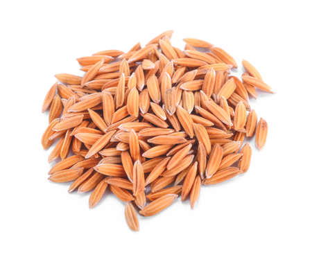 rice isolated on white backgroundの写真素材