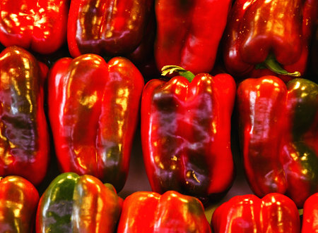 red peppersの写真素材