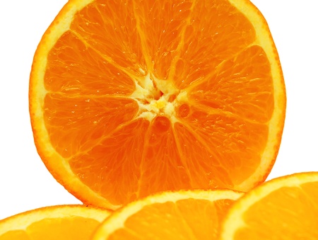 Slices of orangeの写真素材