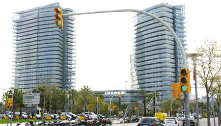 Modern buildings of crystalのeditorial素材