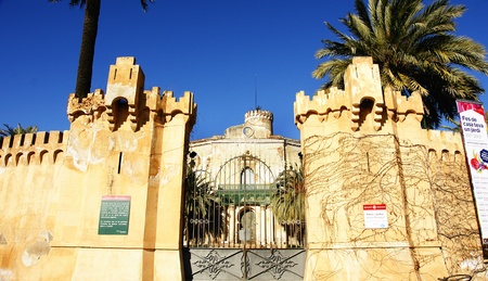 Palace of the Marquess of Alfarrás in Horta s Labyrinth of Barcelonaのeditorial素材