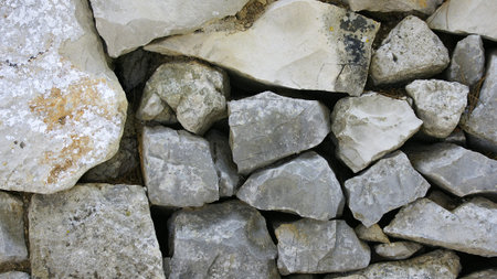 Wall of stones for funds and textures