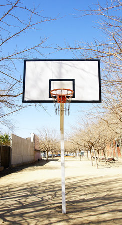 Basket of basketball in a park