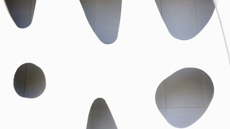 Detail of modern front for funds and textures